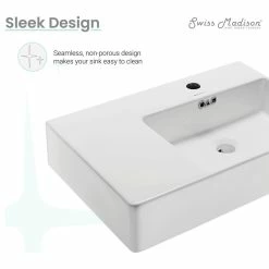 Buy ๐งจ Swiss Madison St. Tropez 24"x18" Ceramic Wall Hung Sink With Right Side Faucet Mount ๐คฉ 24 Buy ๐งจ Swiss Madison St. Tropez 24"x18" Ceramic Wall Hung Sink With Right Side Faucet Mount ๐คฉ -Bathroom Sinks Shop 3de115a502e038d7 2052 w800 h800 b1 p0