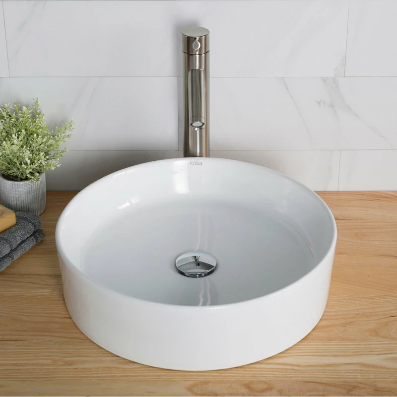 Deals ๐ Kraus USA, Inc. Elavo Ceramic Round Vessel White Sink โ 4 Deals ๐ Kraus USA, Inc. Elavo Ceramic Round Vessel White Sink โ - Image 2