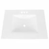 Best deal 🤩 Maykke Brighton Rectangle Sink Top, White Ceramic, 31", 4" Center-Set Faucet Hole ⌛ -Bathroom Sinks Shop 3f6102a80aa6ce37 0978 w800 h800 b1 p0