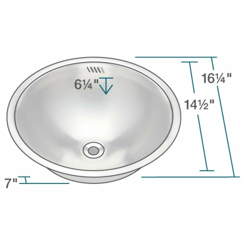 Discount ✨ MR Direct Sinks And Faucets 420 Stainless Steel Bathroom Sink, Brushed Nickel Pop-Up Drain, Ensemble 🤩 5 Discount ✨ MR Direct Sinks And Faucets 420 Stainless Steel Bathroom Sink, Brushed Nickel Pop-Up Drain, Ensemble 🤩 - Image 3