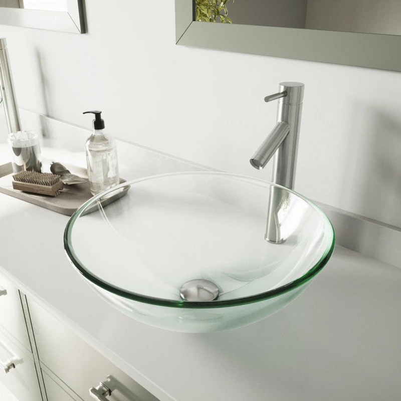 Budget ๐ฏ VIGO Crystalline Glass Vessel Bathroom Sink Set With Dior Vessel Faucet โญ 7 Budget ๐ฏ VIGO Crystalline Glass Vessel Bathroom Sink Set With Dior Vessel Faucet โญ - Image 5