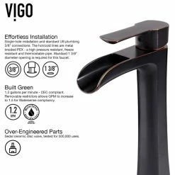 Cheapest ❤️ VIGO Rectangular Russet Glass Vessel Bathroom Sink Set Niko Vessel Faucet ⌛ -Bathroom Sinks Shop 48112b050f5a15c3 3365 w800 h800 b1 p0
