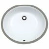 Outlet 🔔 MR Direct Sinks And Faucets UPM Undermount Porcelain Sink, White, No Additional Accessories 🛒