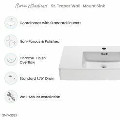 Buy ๐งจ Swiss Madison St. Tropez 24"x18" Ceramic Wall Hung Sink With Right Side Faucet Mount ๐คฉ 21 Buy ๐งจ Swiss Madison St. Tropez 24"x18" Ceramic Wall Hung Sink With Right Side Faucet Mount ๐คฉ -Bathroom Sinks Shop 4aa1f61102e038d4 2052 w800 h800 b1 p0