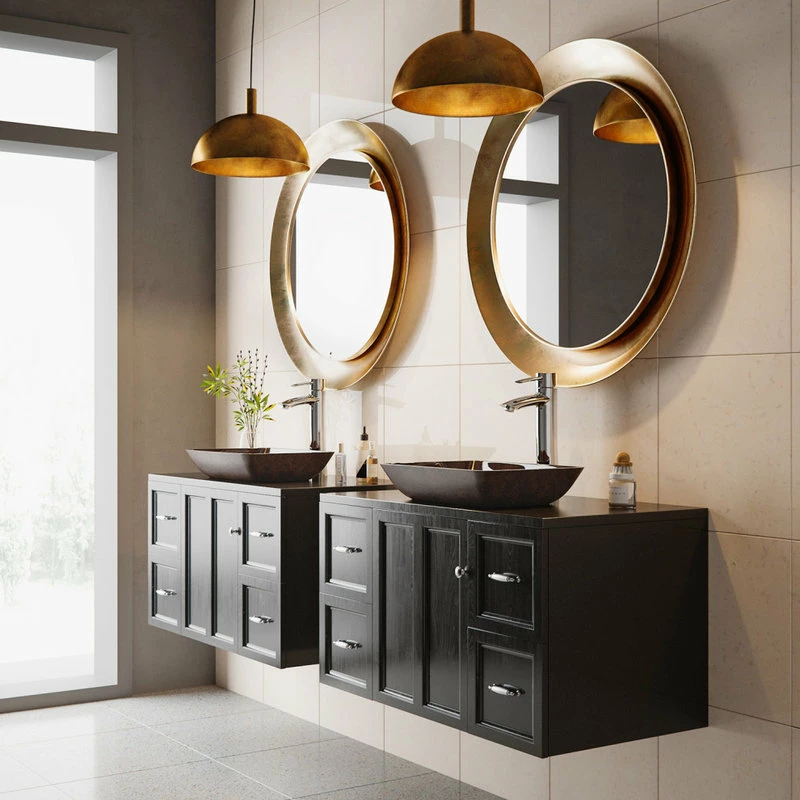 Discount โจ VIGO 18" Rectangular Russet Glass Vessel Bathroom Sink ๐ 5 Discount โจ VIGO 18" Rectangular Russet Glass Vessel Bathroom Sink ๐ - Image 3