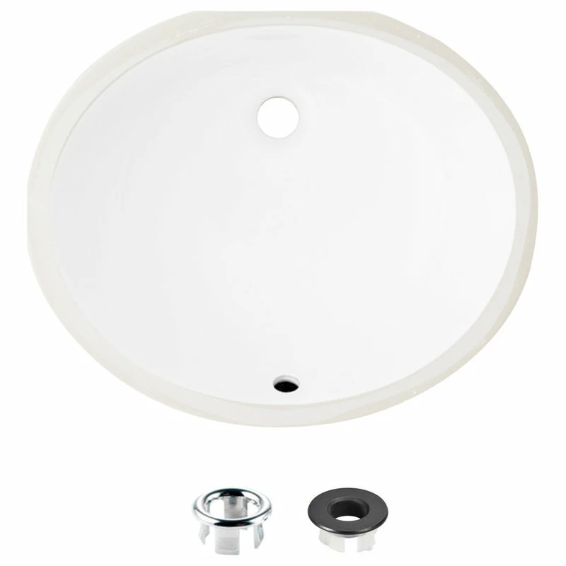 Best deal 𧨠STYLISH 19" Oval Undermount Ceramic Bathroom Sink With 2 Overflow Finishes π 3 Best deal 𧨠STYLISH 19" Oval Undermount Ceramic Bathroom Sink With 2 Overflow Finishes π