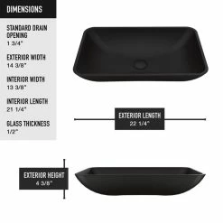 Budget ⌛ VIGO Black Hadyn MatteShell Vessel Bathroom Sink ❤️ -Bathroom Sinks Shop 5101a2f80e9ed8a3 7313 w800 h800 b0 p0