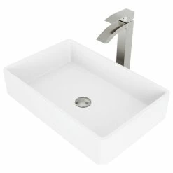 Outlet ๐ฅ VIGO Magnolia Matte Stone Vessel Sink With Duris Vessel Faucet, Brushed Nickel ๐ 23 Outlet ๐ฅ VIGO Magnolia Matte Stone Vessel Sink With Duris Vessel Faucet, Brushed Nickel ๐ -Bathroom Sinks Shop 52b101530e9ed91a 2984 w800 h800 b1 p0