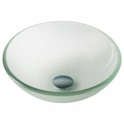 Top 10 🧨 Kraus USA, Inc. Frosted 14" Glass Vessel Bathroom Sink 🎉 -Bathroom Sinks Shop 55611c8100e5e71b 3126 w800 h800 b1 p0
