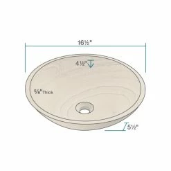 Coupon 🧨 MR Direct Sinks And Faucets 852 Wood Sandstone Vessel Sink 👏 -Bathroom Sinks Shop 55813d100196416f 4758 w800 h800 b1 p0