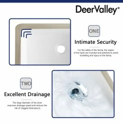 Buy ⌛ DeerValley White Ceramic Rectangular Lavatory Undermount Bathroom Sink With Overflow 🎁 -Bathroom Sinks Shop 57e14f91024cfdb4 8813 w800 h800 b0 p0