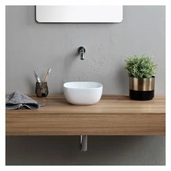 Buy 🔔 Scarabeo Ceramiche 9" Small Round Ultra Thin Ceramic Vessel Sink 👍 -Bathroom Sinks Shop 60f17d030b55e56b 2156 w800 h800 b0 p0