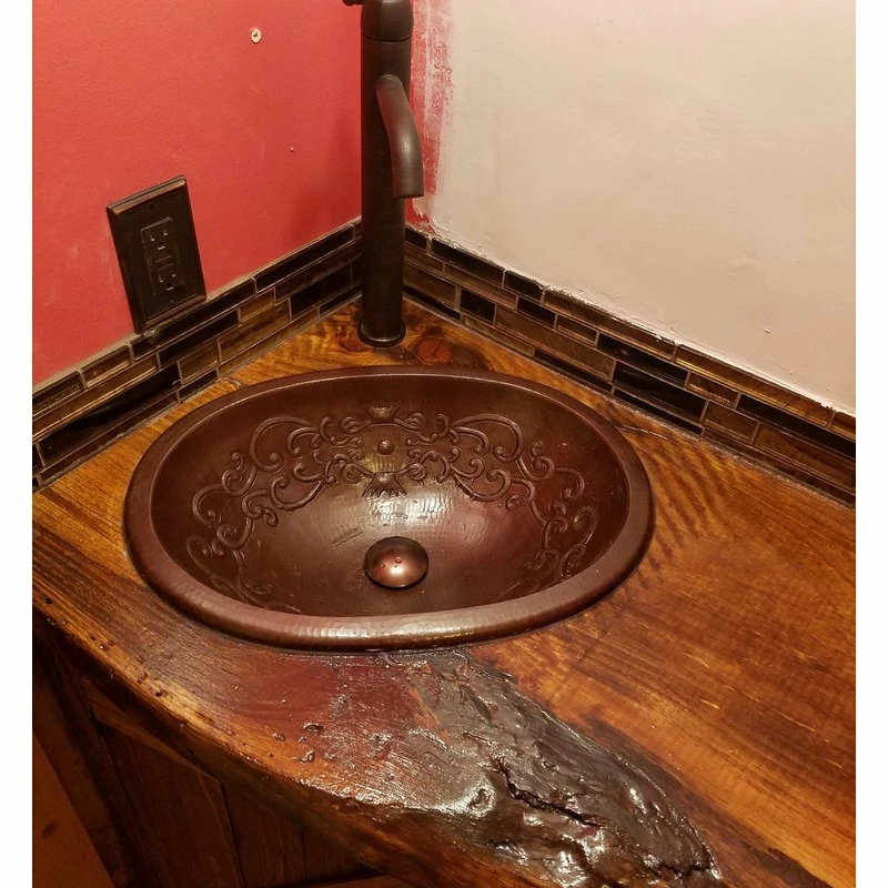 Top 10 ๐ SINKOLOGY Pauling 19" Dual Mount Copper Bath Sink With Scroll Design ๐ 6 Top 10 ๐ SINKOLOGY Pauling 19" Dual Mount Copper Bath Sink With Scroll Design ๐ - Image 4