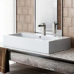 Promo 💯 Swiss Madison Voltaire Wide Rectangle Vessel Sink 😉 -Bathroom Sinks Shop 62316bd50fecc84b 7313 w800 h800 b0 p0