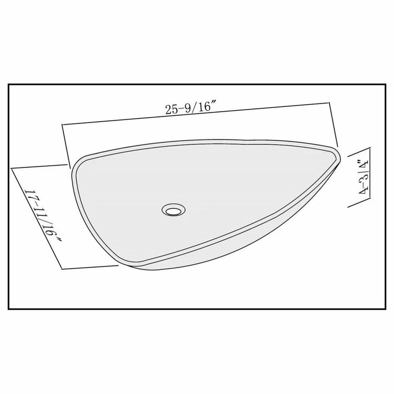 Discount ๐ Fine Fixtures White Vitreous China Triangular Vessel Sink โ๏ธ 7 Discount ๐ Fine Fixtures White Vitreous China Triangular Vessel Sink โ๏ธ - Image 5