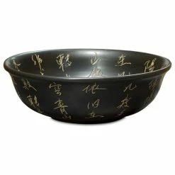 Hot Sale ๐ China Furniture And Arts Porcelain Zen Chinese Calligraphy Motif Basin ๐