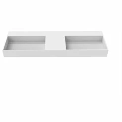 Cheap ๐ Castello USA Juniper Countertop Basin Sink, White, 60, Double Basin, No Faucet Hole ๐งจ