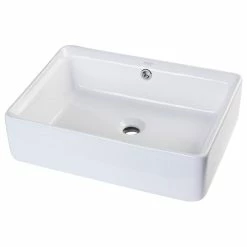 Best reviews of ๐ฏ EAGO 20" Rectangular Ceramic Above Mount Basin Vessel Sink โค๏ธ