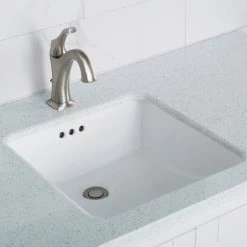New 🎉 Kraus USA, Inc. Elavo Ceramic Square Undermount Bathroom Sink, White ⭐ -Bathroom Sinks Shop 6851d7520254a7c2 6211 w800 h800 b0 p0