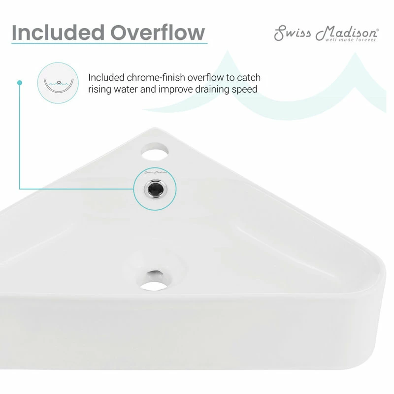 Deals ๐ Swiss Madison St Tropez Corner Wall Hung Sink ๐ฅ 10 Deals ๐ Swiss Madison St Tropez Corner Wall Hung Sink ๐ฅ - Image 8