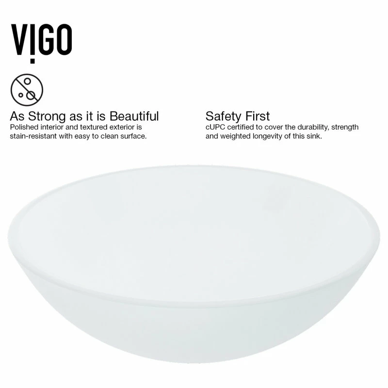 Coupon ๐ VIGO White Frost Glass Vessel Sink And Waterfall Faucet Set, Brushed Nickel ๐ 11 Coupon ๐ VIGO White Frost Glass Vessel Sink And Waterfall Faucet Set, Brushed Nickel ๐ - Image 9