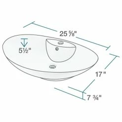 Discount 🎁 MR Direct Sinks And Faucets V210 Porcelain Vessel Sink, White, 753 Vessel Faucet, Brushed Nickel 🎉 -Bathroom Sinks Shop 6c41aa040c4118a4 1263 w800 h800 b1 p0