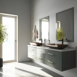 Cheapest ❤️ VIGO Rectangular Russet Glass Vessel Bathroom Sink Set Niko Vessel Faucet ⌛ -Bathroom Sinks Shop 6c9126150f5a1592 3365 w800 h800 b0 p0