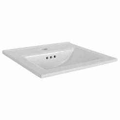 Coupon โญ Maykke Brockton Ceramic Rectangle Bathroom Sink Top, Single Hole, White, 19" ๐