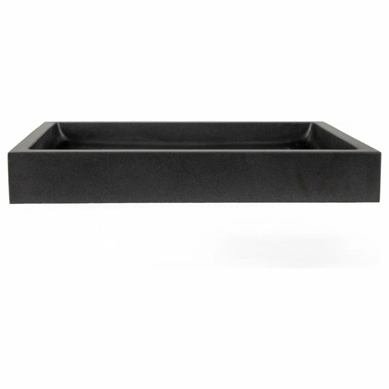 Outlet ๐ Eden Bath - Vessel Sinks Modern Black Lava Stone Rectangular Bathroom Vessel Sink, 22"x16" โจ 5 Outlet ๐ Eden Bath - Vessel Sinks Modern Black Lava Stone Rectangular Bathroom Vessel Sink, 22"x16" โจ - Image 3