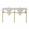 Hot Sale 🔥 Water Creation Embassy 72" Wide Double Wash Stand Only, Satin Brass 😀 -Bathroom Sinks Shop 7091a3120e04a6d8 5048 w800 h800 b1 p0