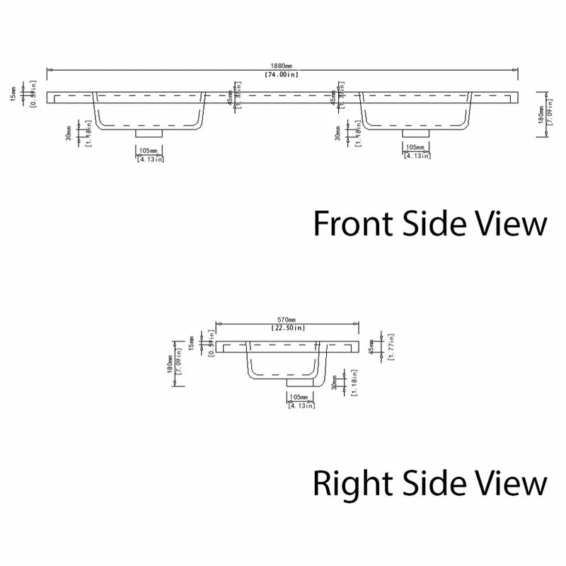 Promo ๐ Dyconn Faucet 74 Inch Solid Surface Vanity Top โจ 6 Promo ๐ Dyconn Faucet 74 Inch Solid Surface Vanity Top โจ - Image 4
