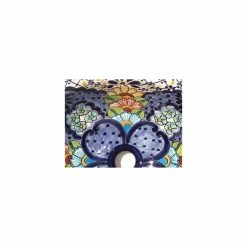 Promo 🤩 Fine Crafts & Imports Blue Clover Ceramic Talavera Sink 😀 -Bathroom Sinks Shop 73c18938069ec5e6 1755 w800 h800 b0 p0