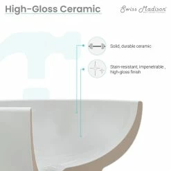 Flash Sale 🥰 Swiss Madison Sublime Compact Ceramic Wall Hung Sink 😉 -Bathroom Sinks Shop 75c1b85c0230b371 7492 w800 h800 b0 p0