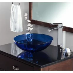 Promo 🎁 Novatto Blu Glass Vessel Sink 😀 -Bathroom Sinks Shop 75f1f0430953bfb0 9061 w800 h800 b0 p0