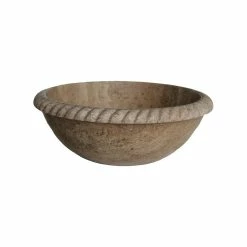 Flash Sale 💯 TashMart Rope Natural Stone Vessel Sink, Noce Travertine 😉