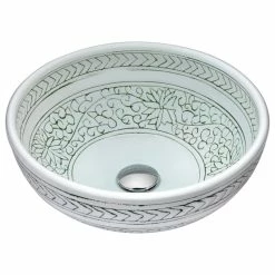 New 🎉 ANZZI Cadence Series Vessel Sink In Decor White 🎁