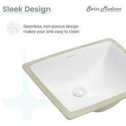 Discount ๐ Swiss Madison Plaisir 18" Rectangular Under-Mount Bathroom Sink ๐ 24 Discount ๐ Swiss Madison Plaisir 18" Rectangular Under-Mount Bathroom Sink ๐ -Bathroom Sinks Shop 7ae123ad0fda659f 7036 w800 h800 b1 p0