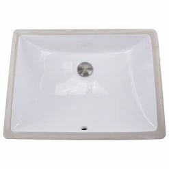 Best Pirce 😀 Nantucket Sinks ' 18"x13" Undermount White Ceramic Sink 👏