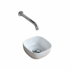 Buy 🔔 Scarabeo Ceramiche 9" Small Round Ultra Thin Ceramic Vessel Sink 👍