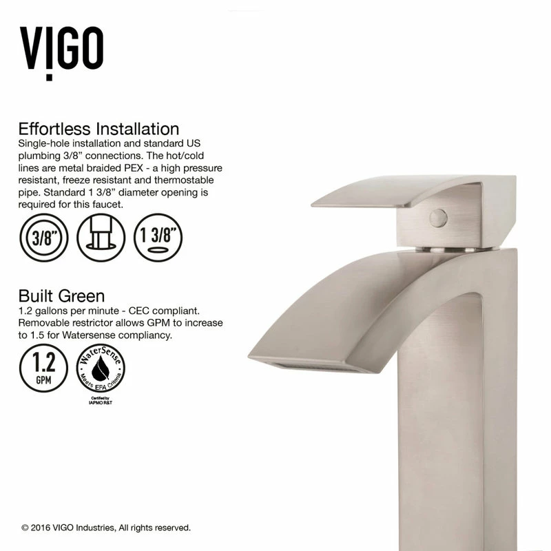 Outlet ๐ฅ VIGO Magnolia Matte Stone Vessel Sink With Duris Vessel Faucet, Brushed Nickel ๐ 15 Outlet ๐ฅ VIGO Magnolia Matte Stone Vessel Sink With Duris Vessel Faucet, Brushed Nickel ๐ - Image 13