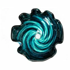 Brand new 🧨 Eden Bath - Vessel Sinks Modern Carribean Wave Freeform Tempered Glass Vessel Sink For Bathroom 17" 😉 -Bathroom Sinks Shop 7f51d9750048f272 3619 w800 h800 b1 p0