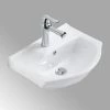 Cheapest 🤩 Renovators Supply Manufacturing White Ceramic Small Wall Mount Bathroom Sink 17.75" Arc Basin With Overflow 😀 -Bathroom Sinks Shop 800138410f3bfc0b 0209 w800 h800 b0 p0