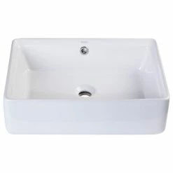 Best reviews of 💯 EAGO 20" Rectangular Ceramic Above Mount Basin Vessel Sink ❤️ -Bathroom Sinks Shop 8121dcf3005a4725 6502 w800 h800 b1 p0
