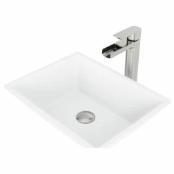 Cheap ✔️ VIGO Vinca Handmade Matte Stone Vessel Sink Set With Vessel Faucet ❤️ -Bathroom Sinks Shop 836137bf0e9edaaf 2987 w800 h800 b1 p0