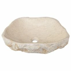 Outlet 🛒 MR Direct Sinks And Faucets 870 Galaga Beige Marble Vessel Sink 🌟