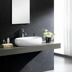 Best Sale 👏 Fine Fixtures White Vitreous China Bulging Oval Vessel Sink 💯 -Bathroom Sinks Shop 8781aaec0cdc4305 5195 w800 h800 b0 p0