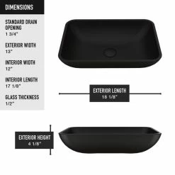 Best reviews of 🛒 VIGO Sottile MatteShell Vessel Bathroom Sink, Black 🤩 -Bathroom Sinks Shop 87f120c00e9ed8c0 4065 w800 h800 b0 p0