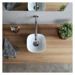 Buy 🔔 Scarabeo Ceramiche 9" Small Round Ultra Thin Ceramic Vessel Sink 👍 -Bathroom Sinks Shop 894162cc0b55e56c 2156 w800 h800 b0 p0