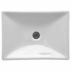 Coupon 😍 Eisen Home Havasu White Ceramic Rectangular Vessel Bathroom Sink, Pop Up Drain 👍 -Bathroom Sinks Shop 89c1b1ac003fd309 6173 w800 h800 b1 p0