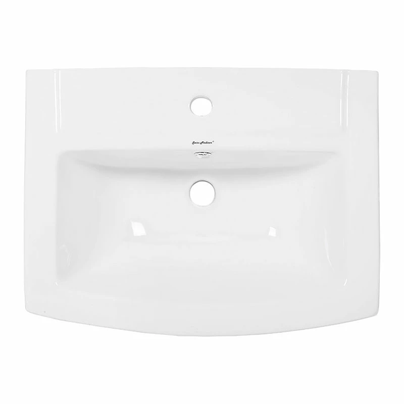 Discount ๐ Swiss Madison Sublime Pedestal Bathroom Sink Rectangular With Single Faucet Hole ๐ 6 Discount ๐ Swiss Madison Sublime Pedestal Bathroom Sink Rectangular With Single Faucet Hole ๐ - Image 4